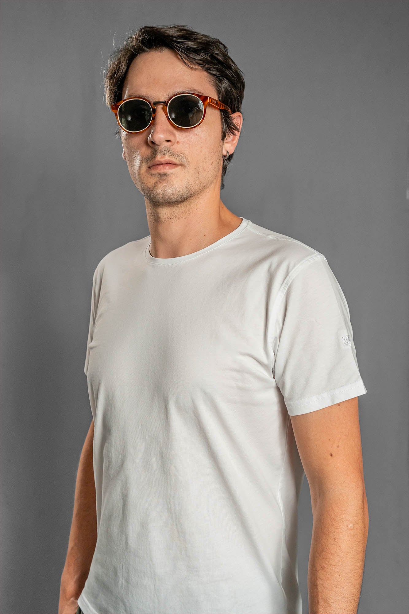 Camisetas Cuello Redondo sin Bolsillo