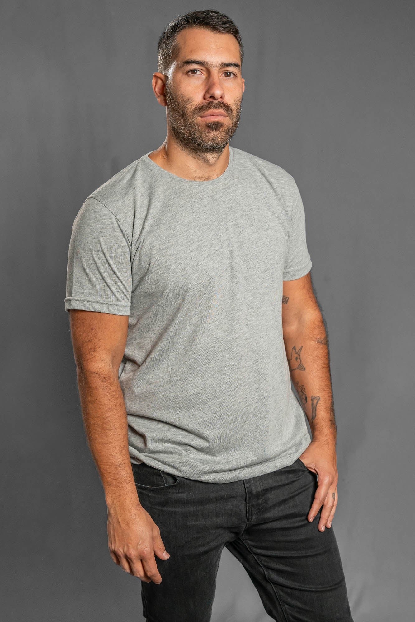 Camisetas Cuello Redondo sin Bolsillo