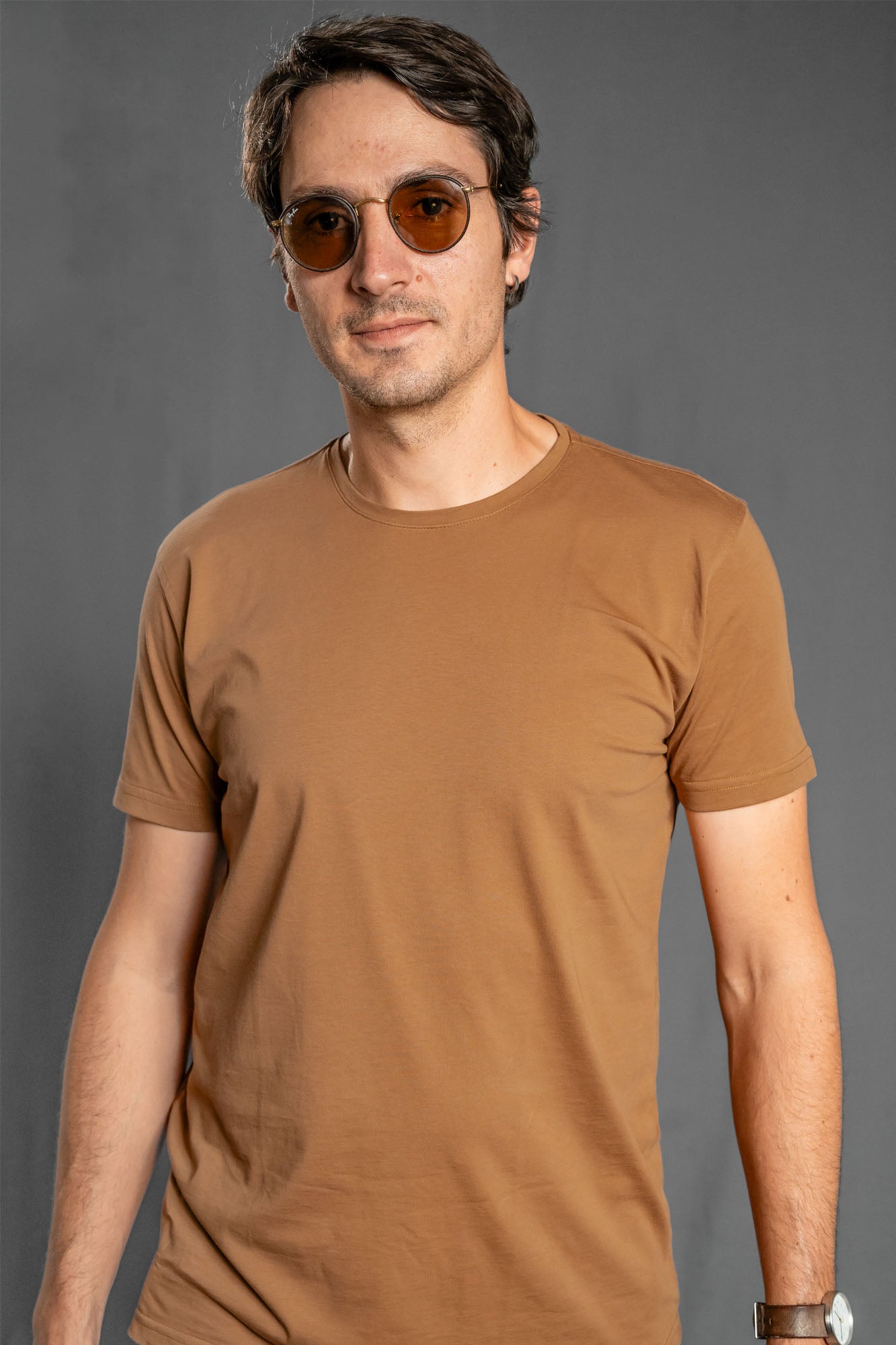 Camisetas Cuello Redondo sin Bolsillo