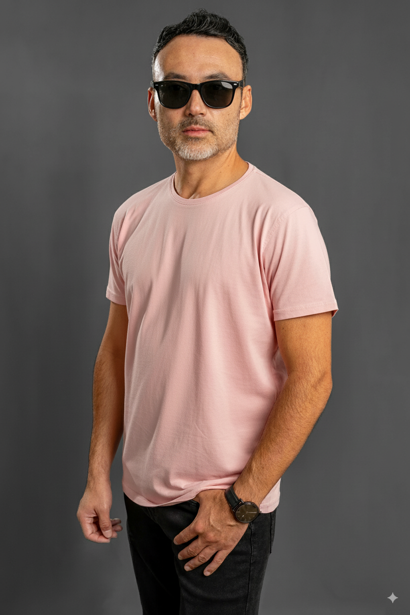Camisetas Cuello Redondo sin Bolsillo