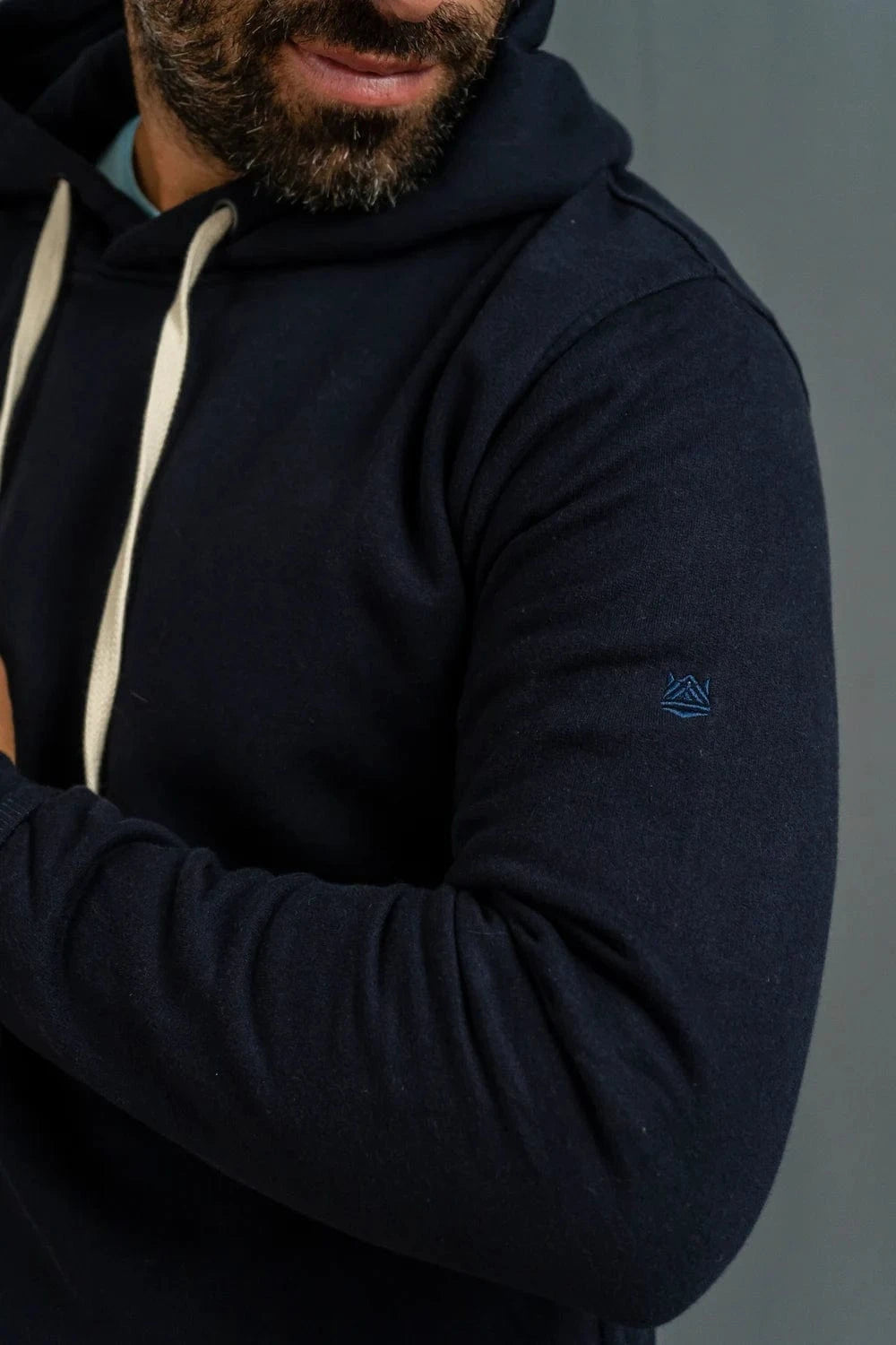 Buzo con capota hombre azul marino | algodón | Luck & Load Colombia