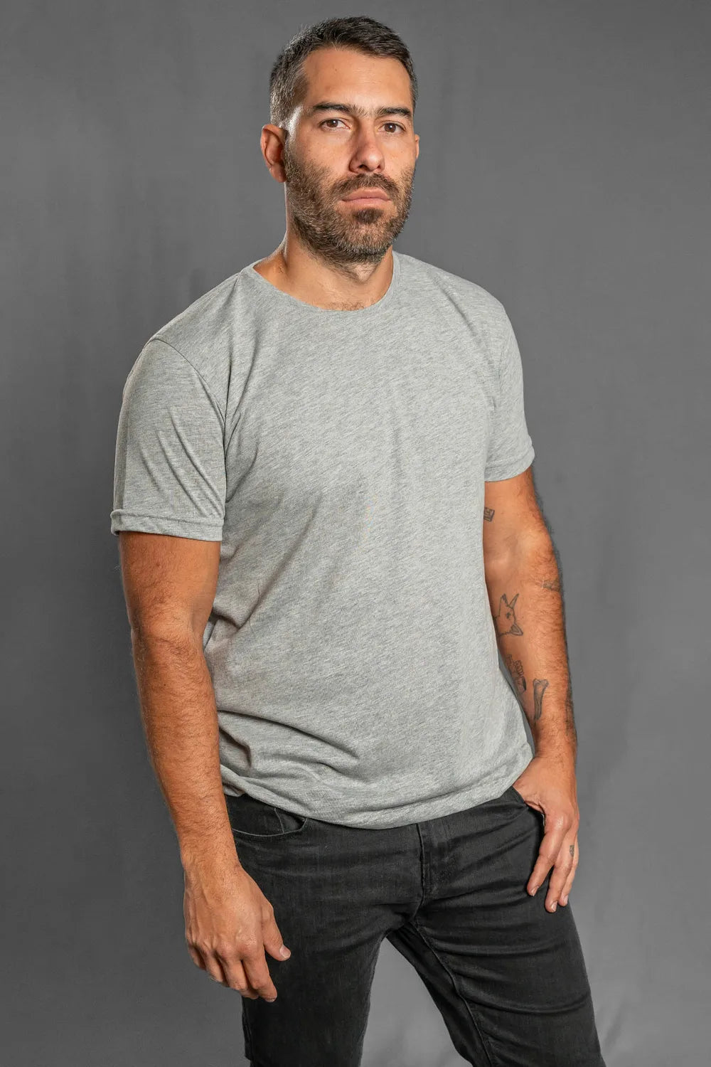 Camisetas Cuello Redondo sin Bolsillo