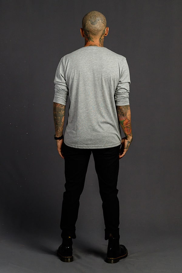 Camisetas Manga Larga con Botones