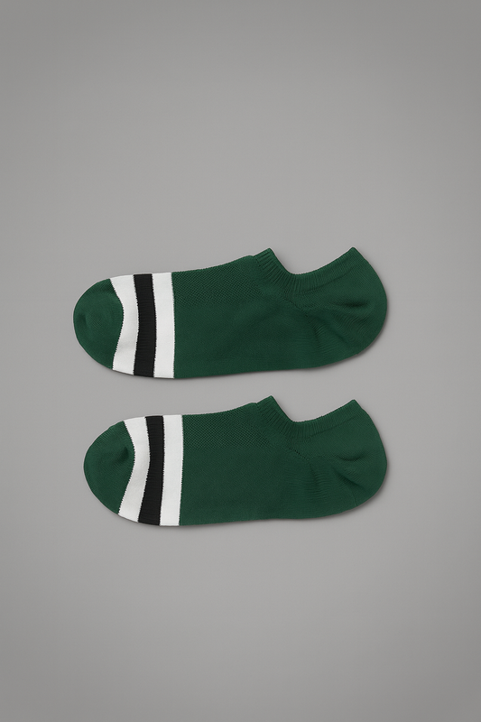 Medias tobilleras hombre verde oscuro | algodón | Luck & Load Colombia