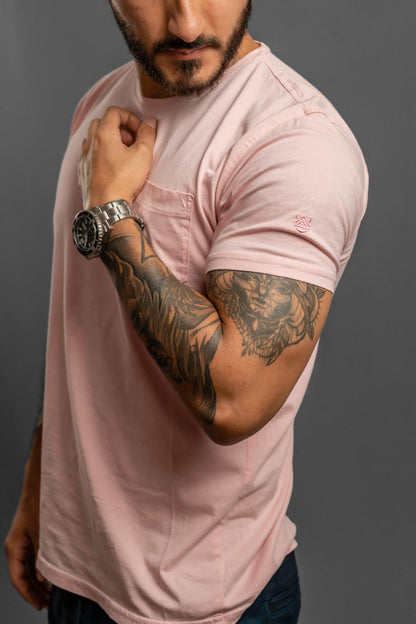 Camisetas Cuello Redondo con Bolsillo