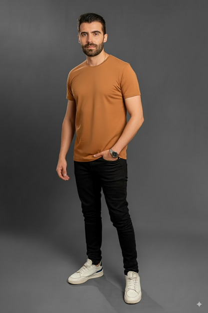 Camisetas Cuello Redondo sin Bolsillo