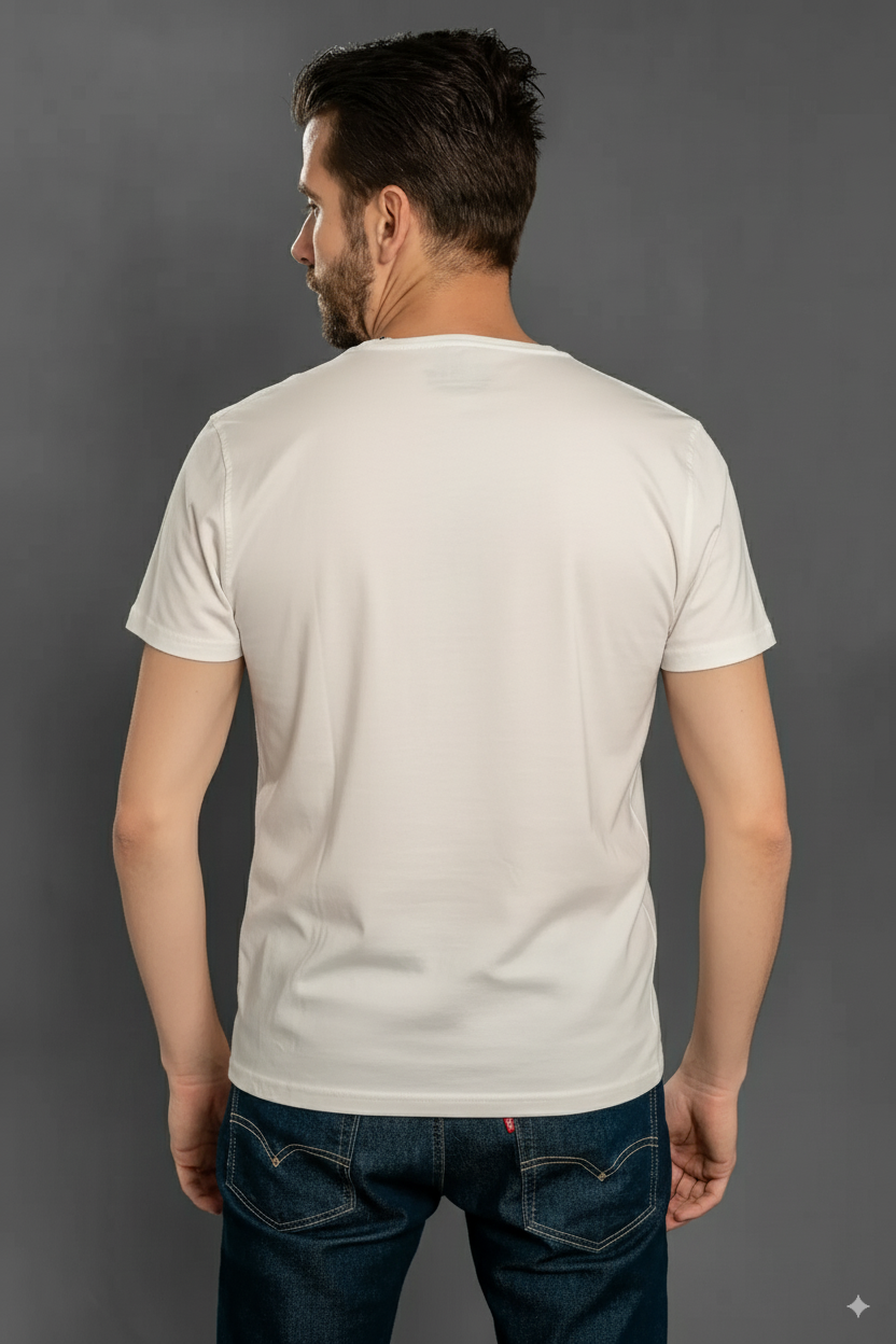 Camisetas Cuello Redondo sin Bolsillo