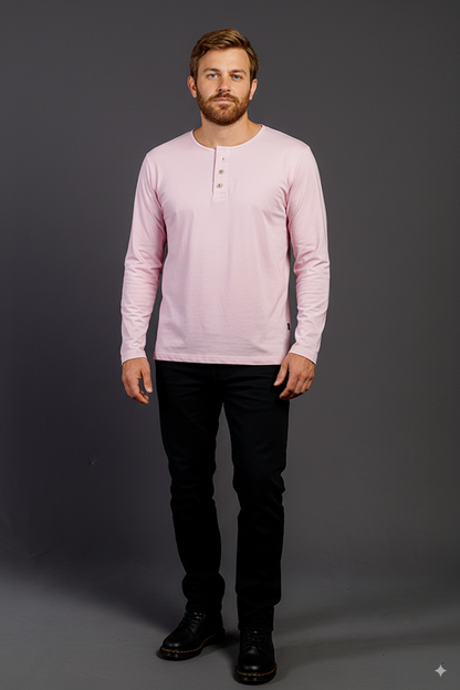 Camisetas Manga Larga con Botones