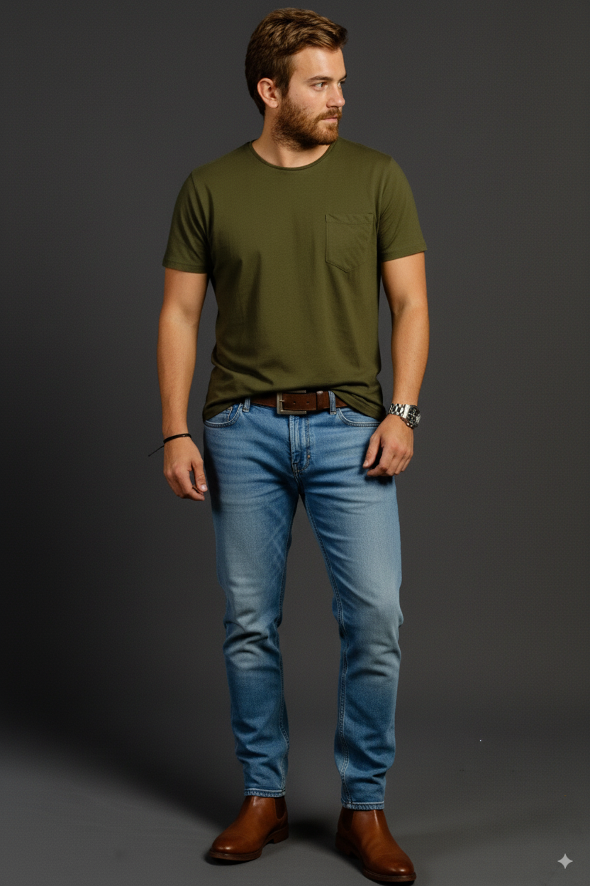 Camisetas Cuello Redondo con Bolsillo - Luck & Load