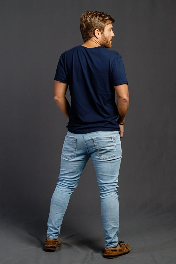 Camisetas Cuello Redondo sin Bolsillo