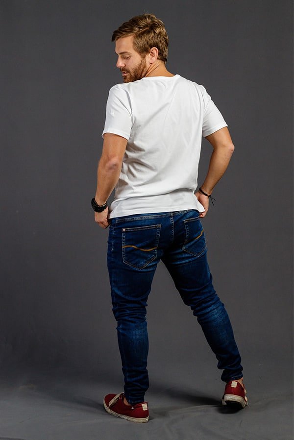 Camisetas Cuello Redondo con Bolsillo