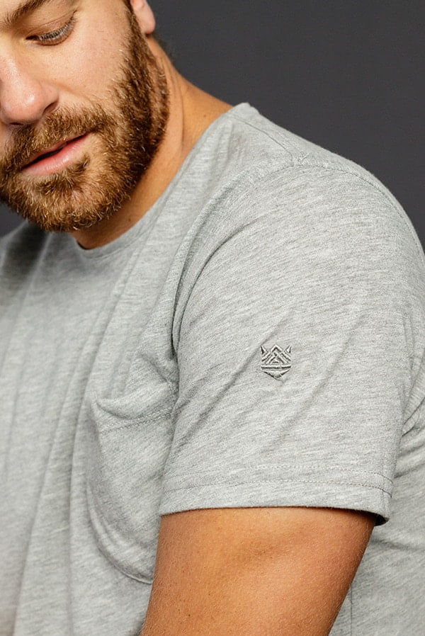 Camisetas Cuello Redondo con Bolsillo