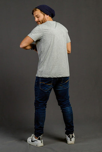 Camisetas Cuello Redondo con Bolsillo