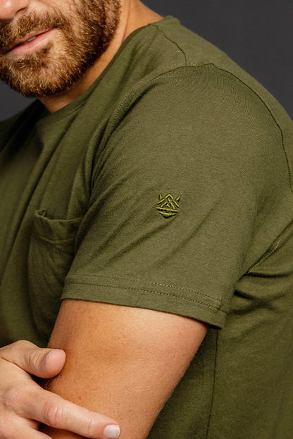Camisetas Cuello Redondo con Bolsillo