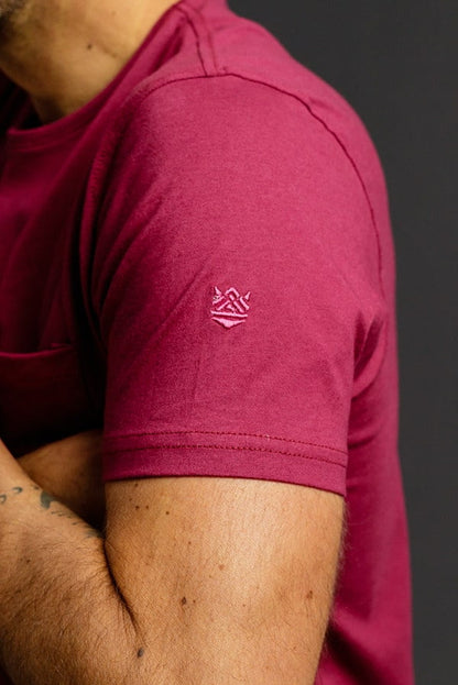 Camisetas Cuello Redondo con Bolsillo