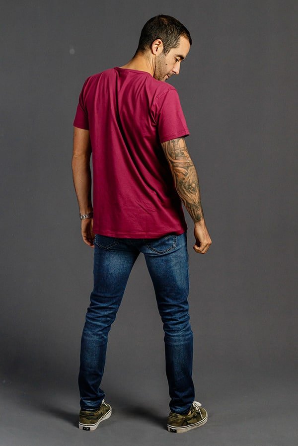 Camisetas Cuello Redondo con Bolsillo